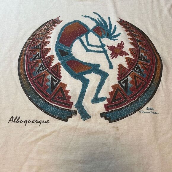 Vintage New Mexico Albuquerque Aztec design t shirt Single Stitch Size L - Picture 6 of 6